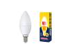 Лампа светодиодная Uniel Norma LED-C37-7W/WW/E14/FR/NR 3000К свеча