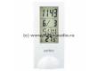 Часы-будильник Perfeo "Glass", белый, (PF-SL2098) время, температура, дата