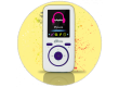 Портативный цифровой плеер Ritmix RF-4450 4Gb белый/фиолетовый