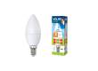 Лампа светодиодная Volpe LED-C37-8W/DW/6500/E14/FR/O свеча мат