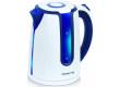 Чайник электрический Polaris PWK 1754 CLWR 1.7л. 2200Вт белый/синий (корпус: пластик)