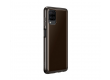 Оригинальный чехол (клип-кейс) для Samsung Galaxy A12  clear cover Черный  (EF-QA125TBEGRU)